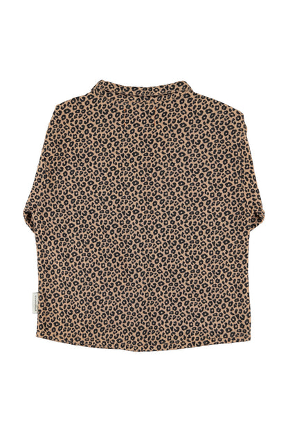 Shirt (MN2602) - Brown W/ Animal Print
