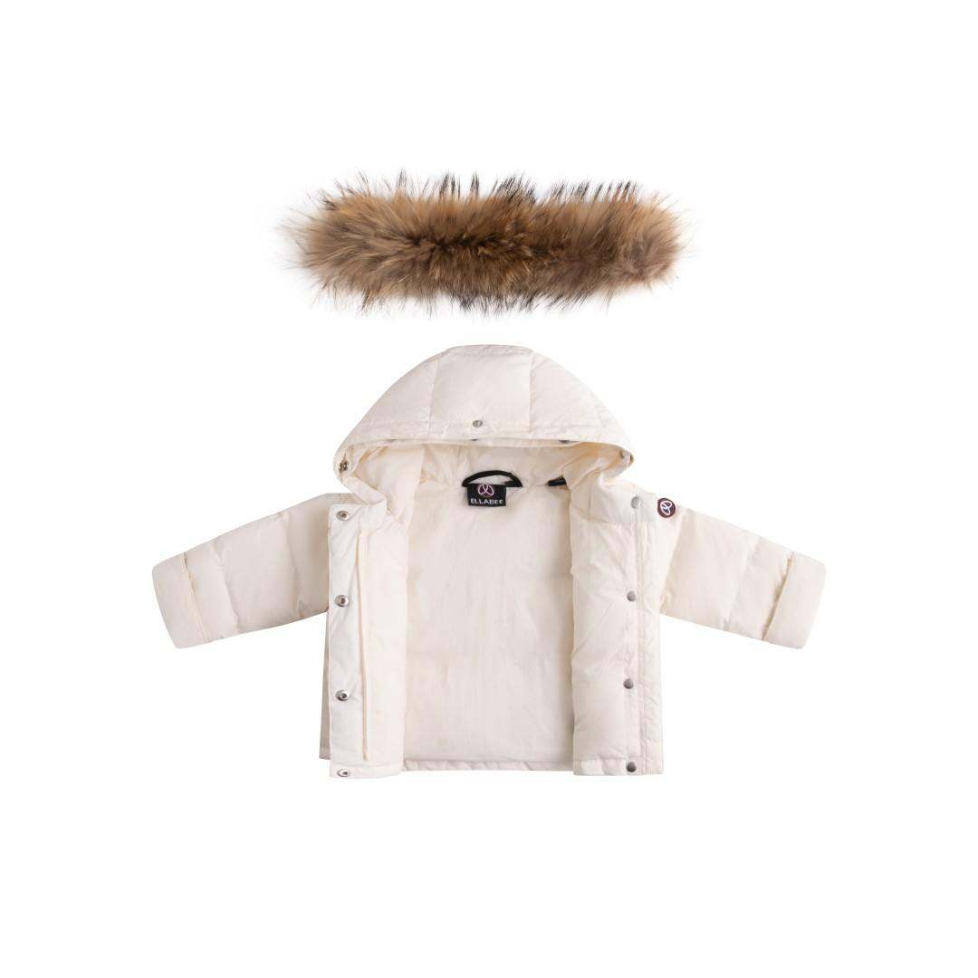 Baby Trim Jacket Ruffle — White