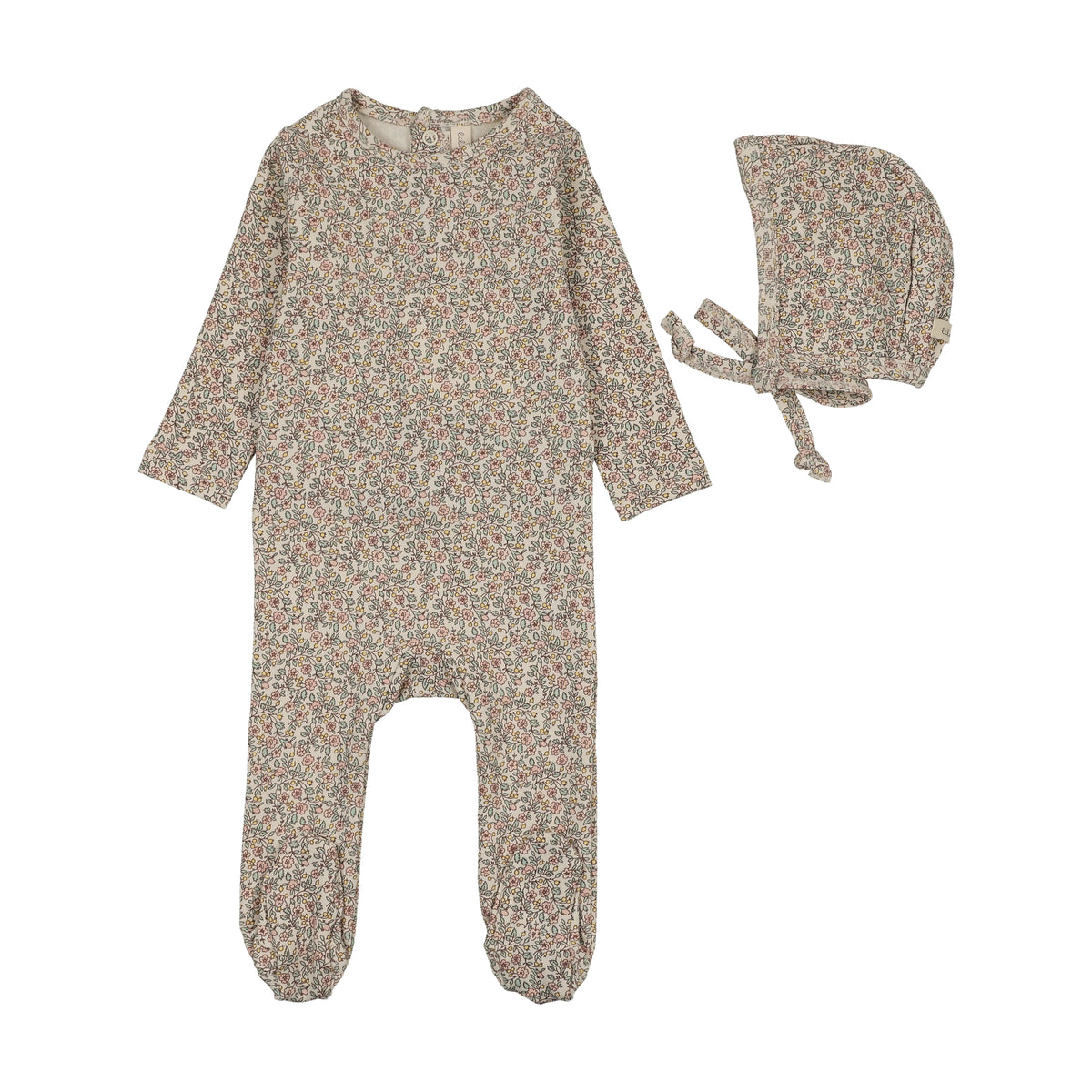 Sweet Liberty Print Footie Set - Pink