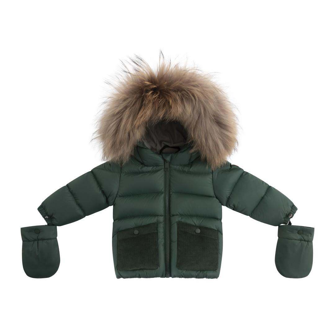 Fur Jacket — Green/Corduroy/Olive