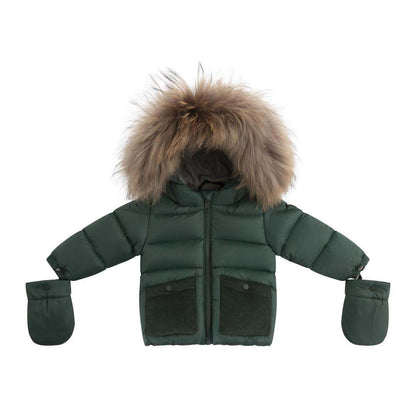Fur Jacket — Green/Corduroy/Olive