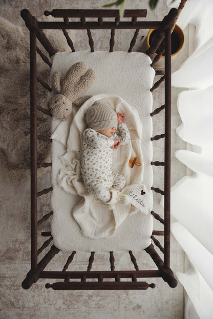 Garden Cluster Print Layette Set - Cream/Blue