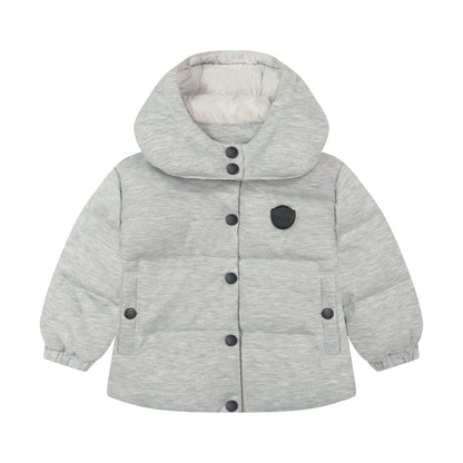 Coat In Cotton Knit - Heather Grey