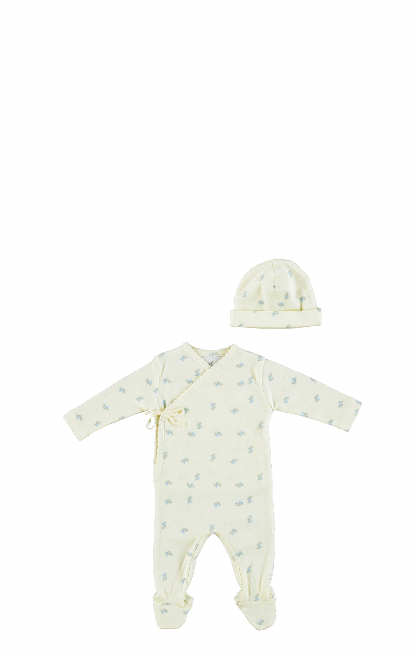 Aaron Wrap Overall And Hat - Blue Branch
