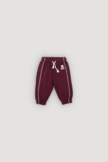 Logo Baby Sweatshirt/Jogging Set - Maroon