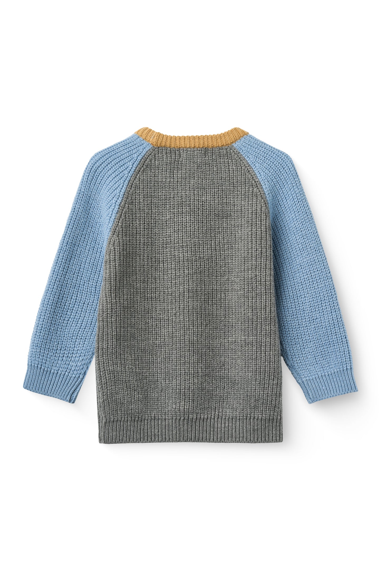 Merina Rib Knitted Blouse - Grey Melange