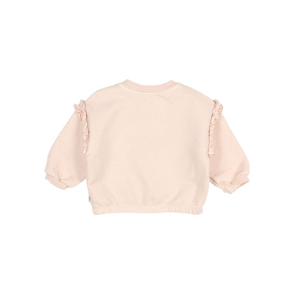 Baby Cherry Sweatshirt - Cream Pink