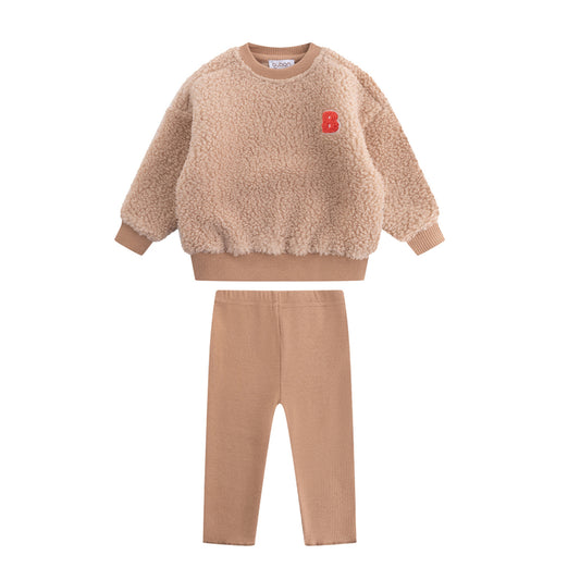 Sherpa Sweat Set - Beige