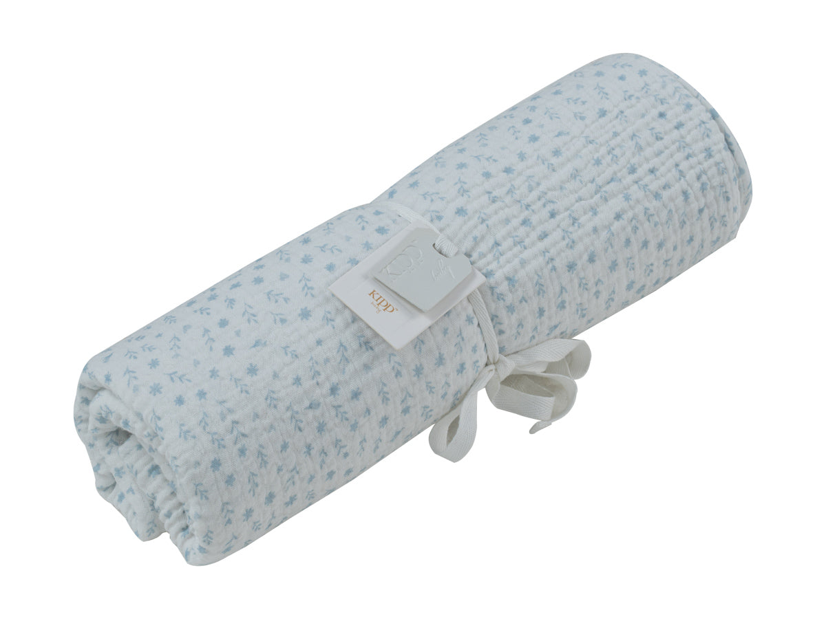 Whispering Blooms Swaddle - Blue