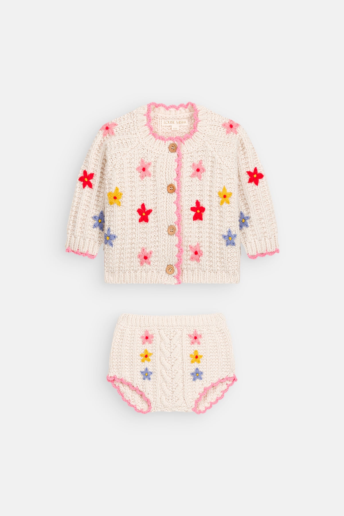 Mony Cardigan And Bloomers - Cream