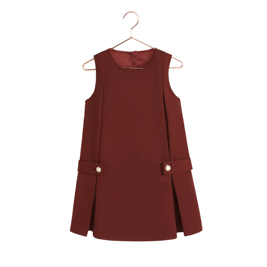 Emerson Sleeveless Dress - Burgundy