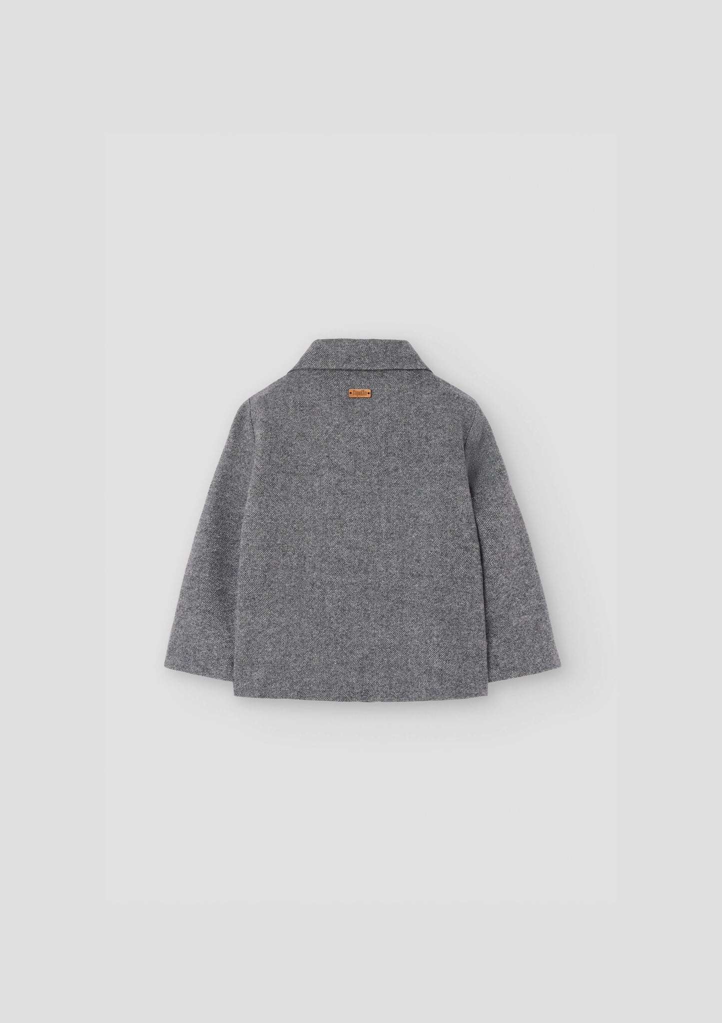 Fleck Coat With Shirt Style Collar 63.4 - Grey