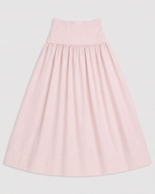 Teens Structured Taffeta Maxi Skirt - Champagne