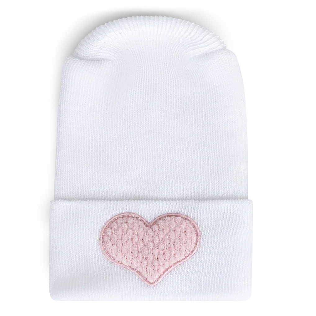 Adora Hospital Hat - Weave mini blush heart