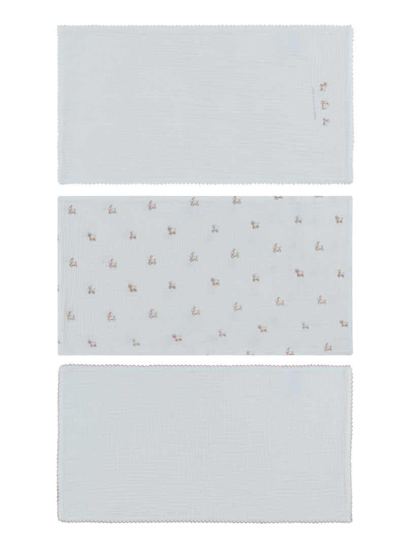 Burp Cloth Set Of 3 - Pink