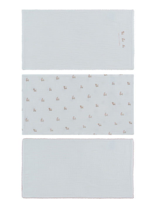 Burp Cloth Set Of 3 - Pink