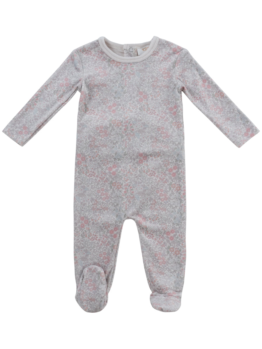 Petite Petal Footie - Pink