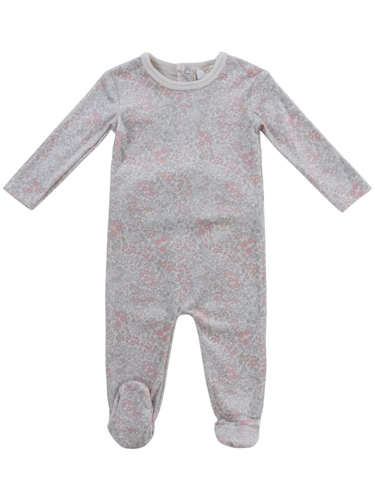 Petite Petal Footie - Pink