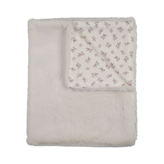 Blossom Lux Fur Blanket - Rose