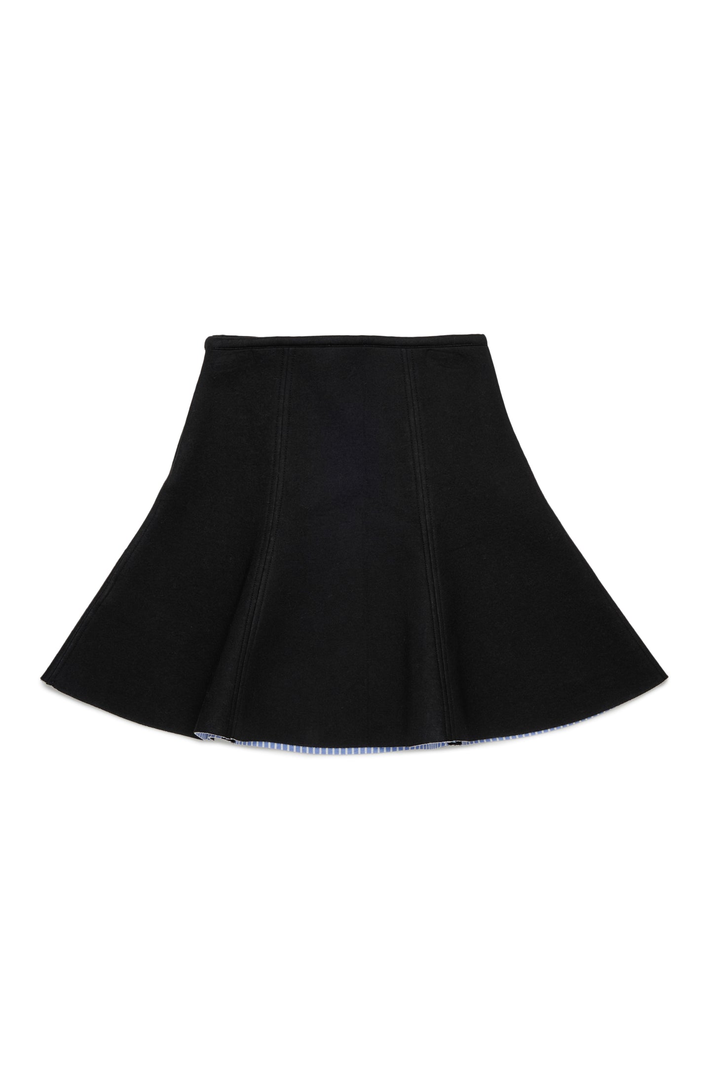 Skirt With Small Crochet Logo Patch - Black