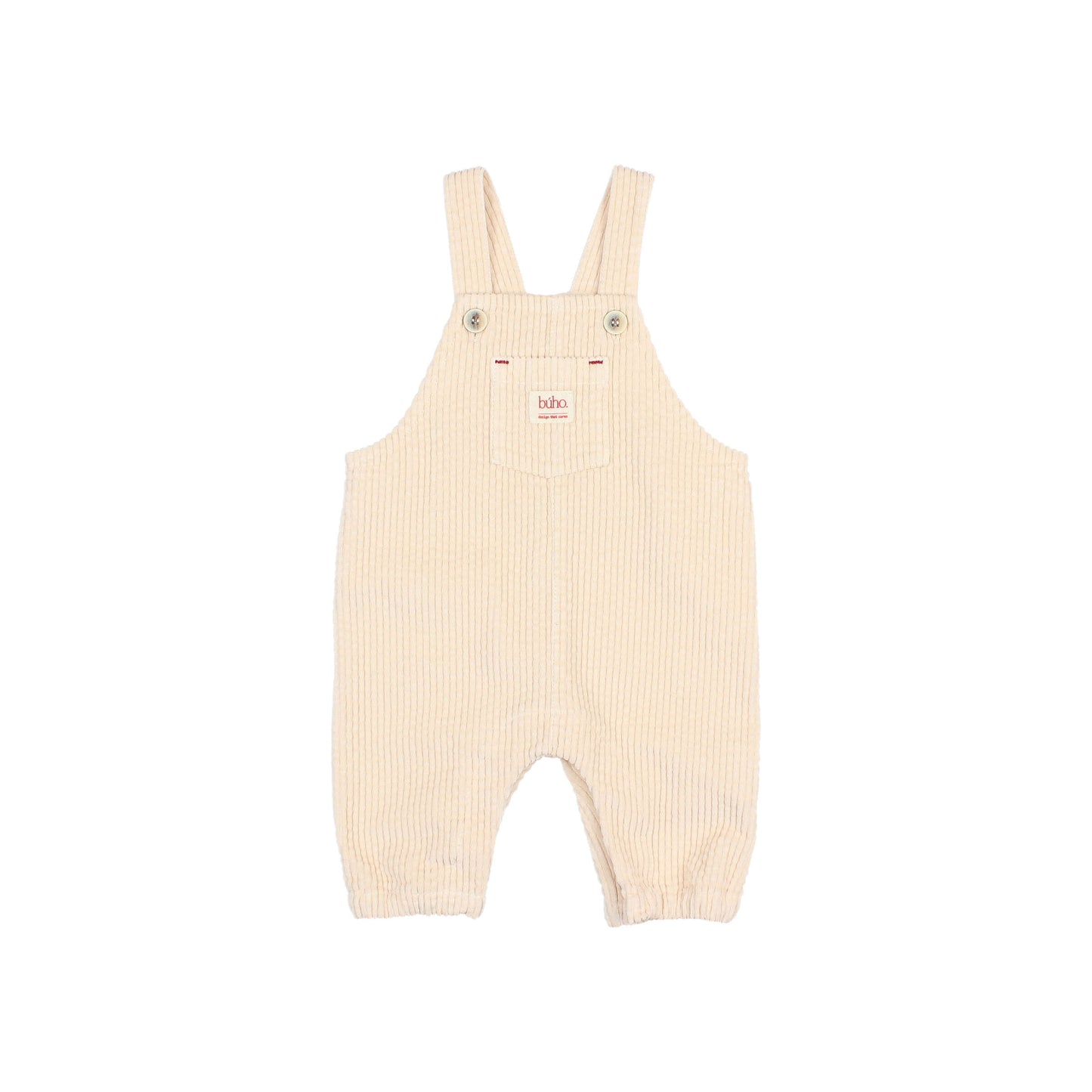 Baby Corduroy Dungaree - Natural