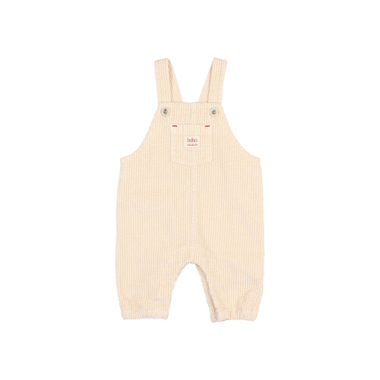 Baby Corduroy Dungaree - Natural