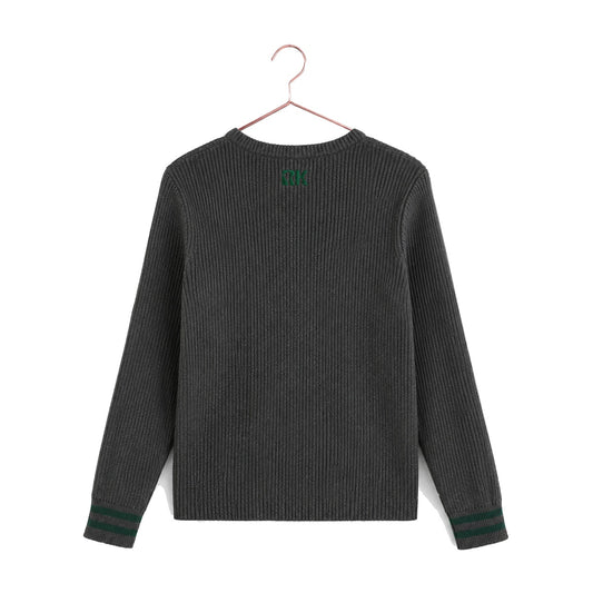 Rowan Knit Ribbed Sweater - Gray