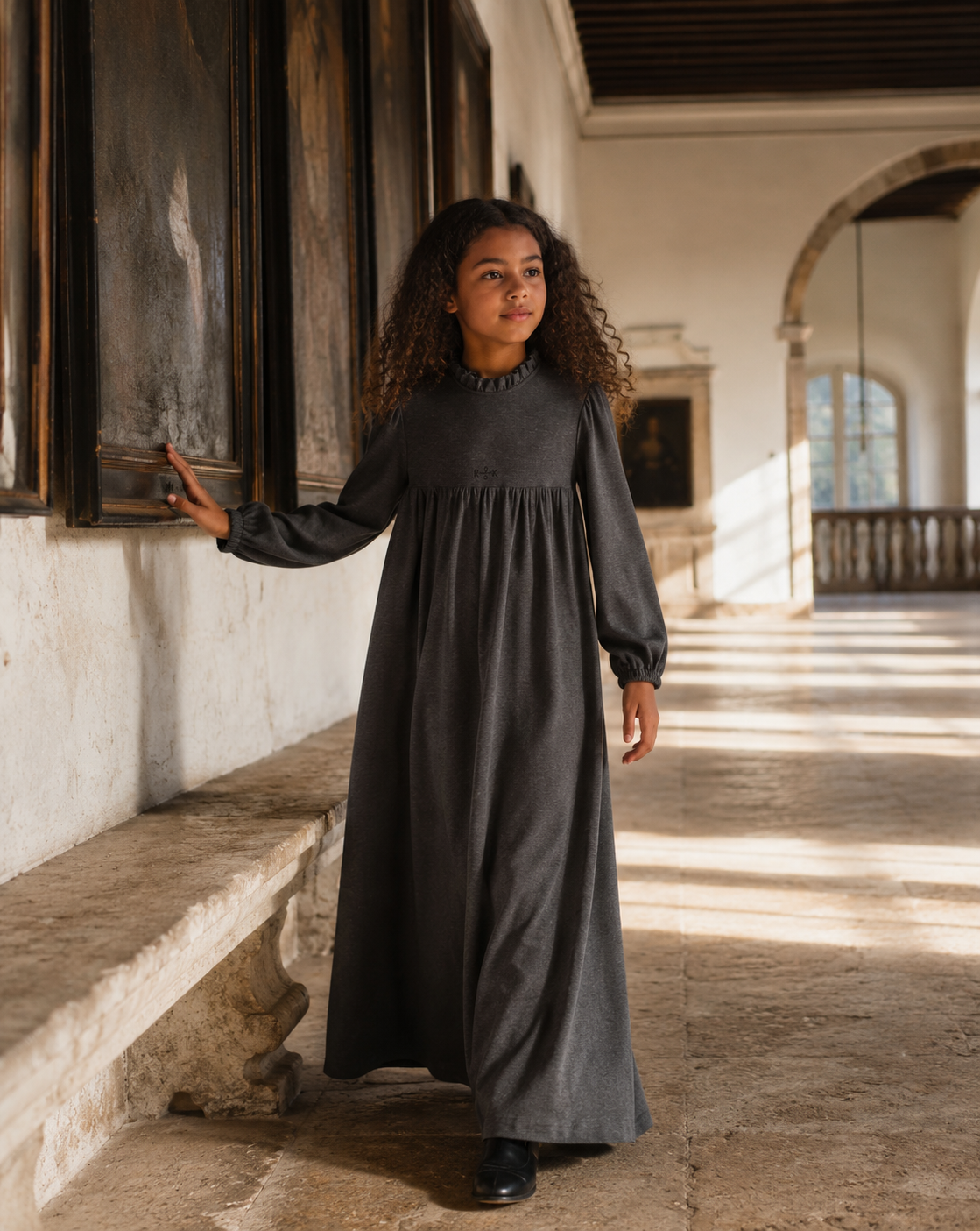 Isla Maxi Soft Sweater Dress - Heather Grey