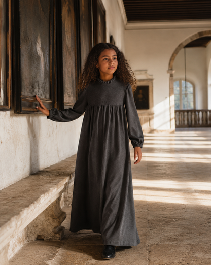 Isla Maxi Soft Sweater Dress - Heather Grey