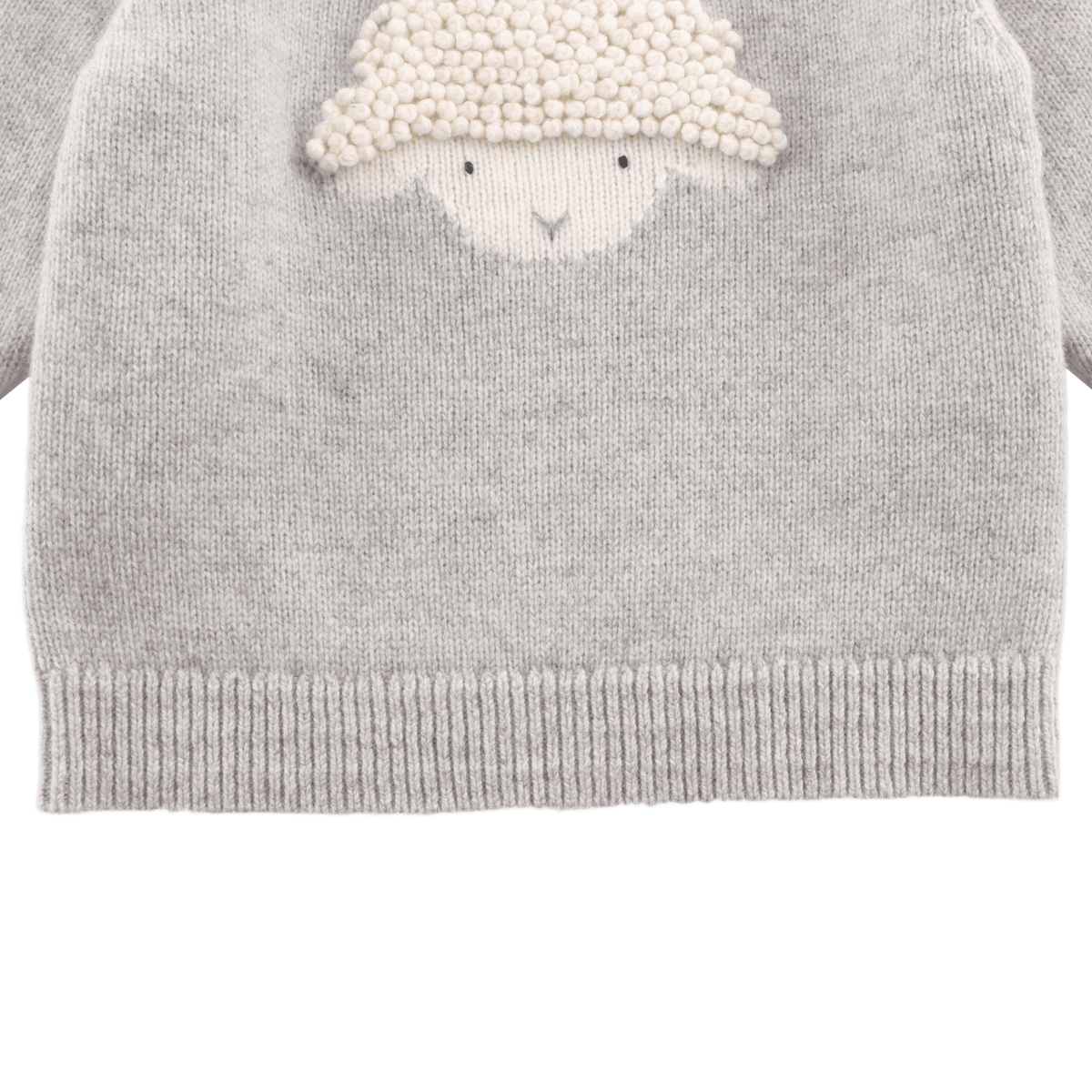 Denn Merino Wool Sweater Lammy - Grey Melange