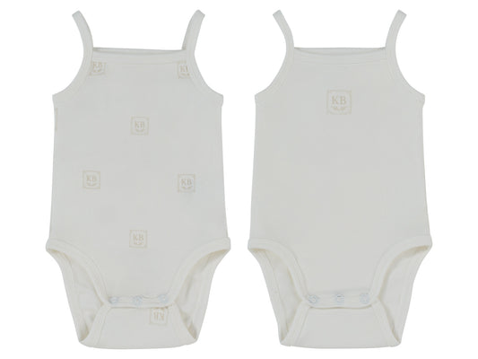 Logo Onesie Set of 2 - Stone