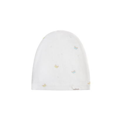 Cupcake Print Footie/Hat - Blue