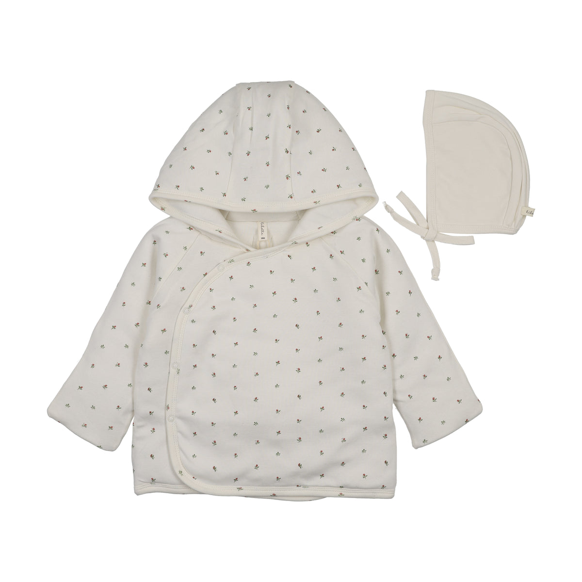 Padded Bitsy Floral Jacket - Cream/Pink