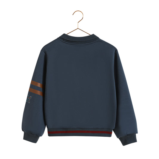 Arden Scuba Collar Sweatshirt - Indigo