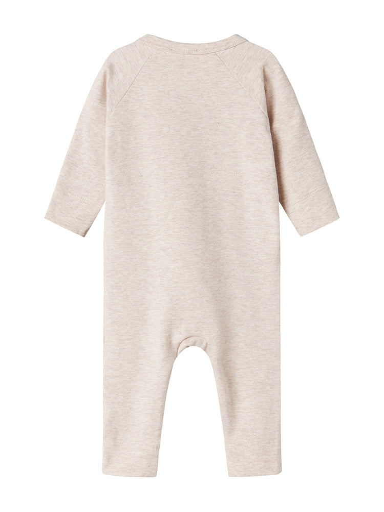 Rubello Footie/Hat Set - Light Beige Mel
