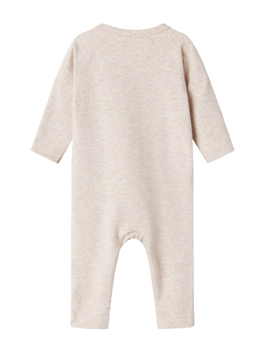 Rubello Footie/Hat Set - Light Beige Mel