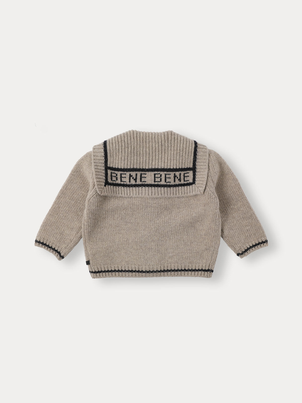 Marine Sailor Knit Cardigan - Sand Beige