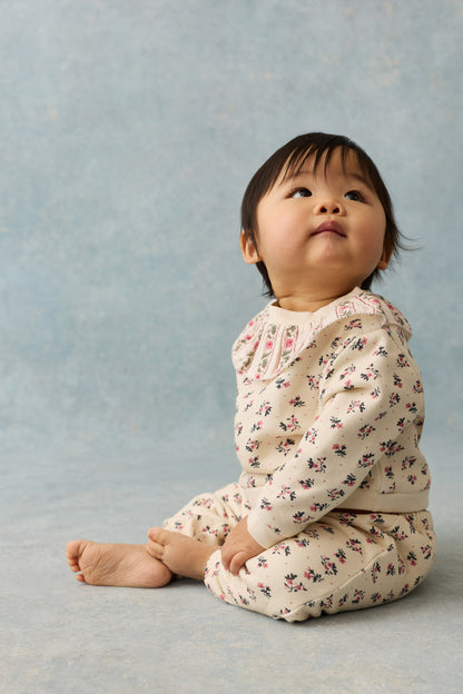 Ysali Sweat Pants - Cream Pink Sorrel