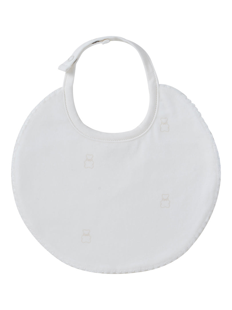 Petit Ours Bib - White Stone