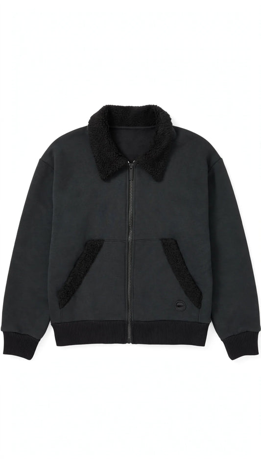 Teddy Line Hoodie - Black