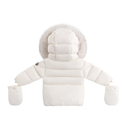 Fur Jacket — Off White/Corduroy