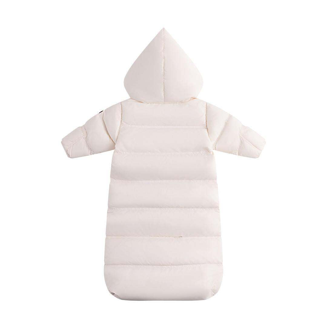Baby Snowsuit — Off White/Pink