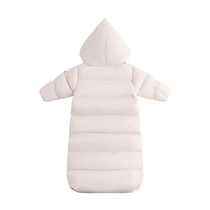 Baby Snowsuit — Off White/Pink