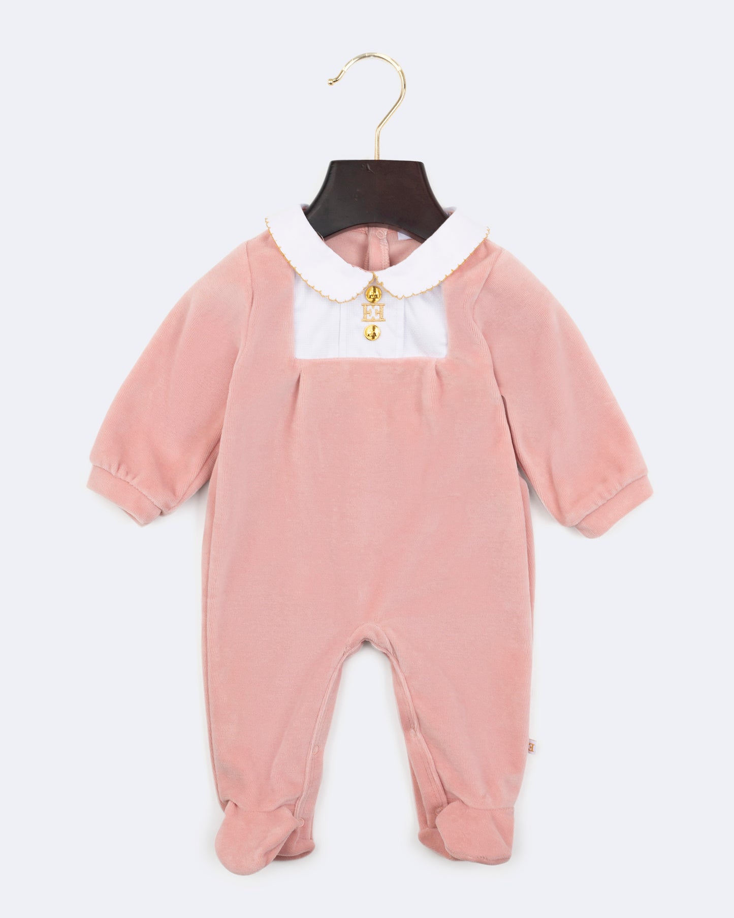 Newborn Footie (74512) - Bridal Rose