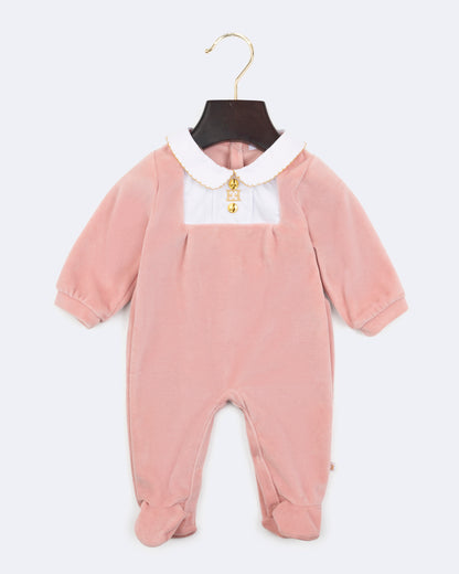 Newborn Footie (74512) - Bridal Rose
