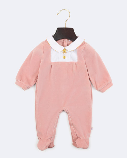 Newborn Footie (74512) - Bridal Rose