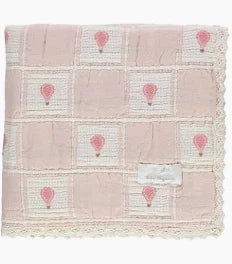 Balloon Blanket - Pink Balloon Patchwork