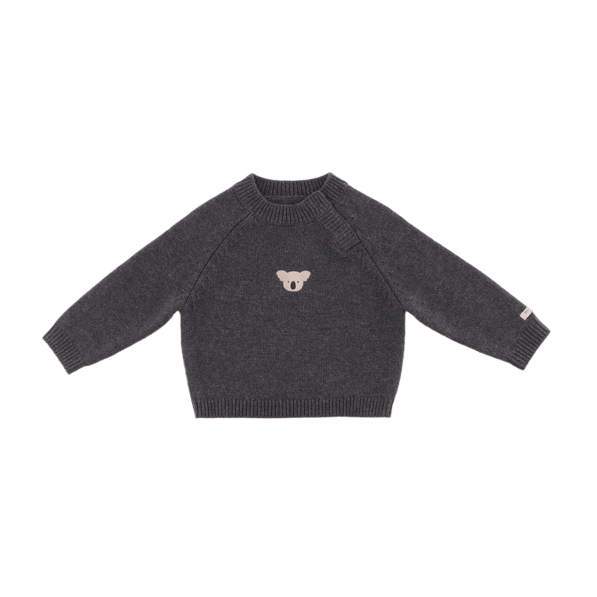 Sibbe Merino Wool Sweater Koala - Grey Melange