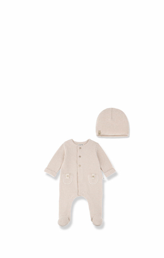 Metz Jumpsuit With Feet And Hat - Nude