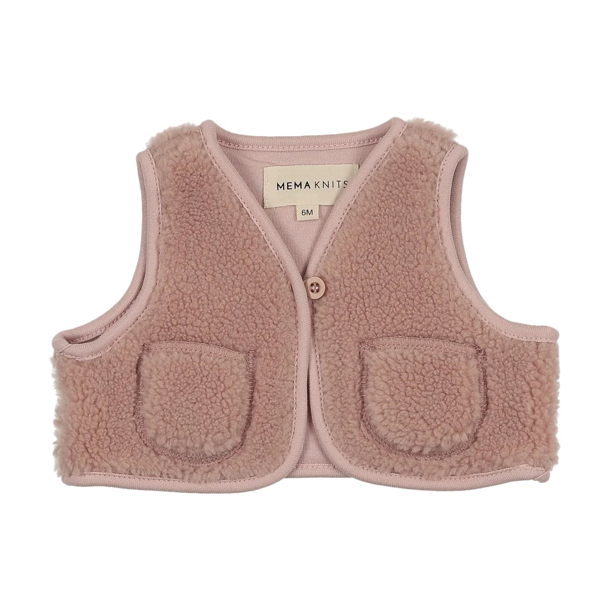 Sherpa Vest - Rose